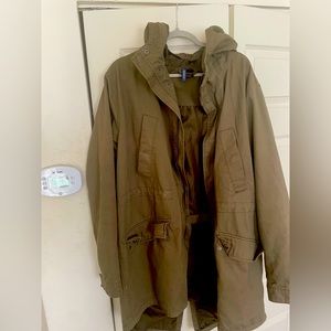 Lightweight trench parka not worn in at least 1 year